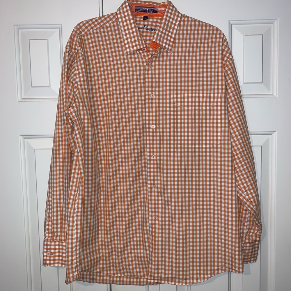 EUC Alan Flusser L/S Button Down Shirt Size L